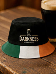 Unisex St. Patrick's Day Hello Darkness My Old Friend Fisherman Hats
