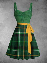 Women's St. Patrick's Day Printed Casual Dress