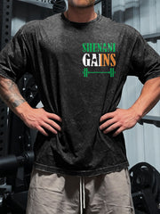 Men's Funny St.patrick's Day Fitness Lover Printed T-shirt