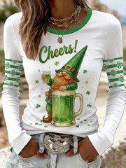 Women's Vintage St. Patrick's Day Printed Sweatshirt