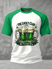 Men's Retro St. Patrick's Day Print Casual T-shirt