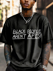 Men's Black People Aren't Apes Short-sleeved T-shirt