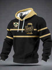 Men's Hello Darkness My Old Friend Checkered Cotton Hoodie