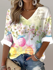 Women's Easter Commemorative Printed T-Shirt