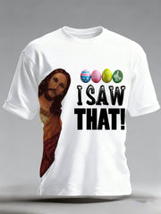 Men's Easter Commemorative Printed T-Shirt
