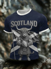 Men's Scotland Rugby Lover Printed T-shirt
