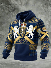 Men's Scotland We'll Be Coming 2026 Football Lover Casual Waffle Hoodie Sweatshirt