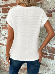 Womens's Solid Batwing Sleeve Tee