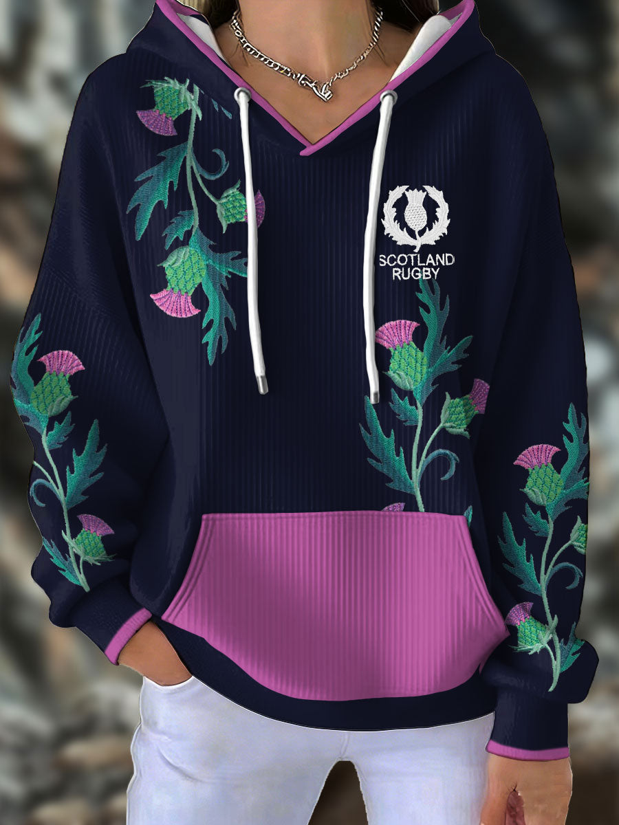 Women's Scotland Rugby Lover Printed Hoodie