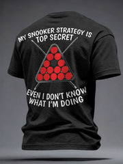 Men's Snooker Lover Printed T-shirt