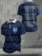 Men's Scotland Football Lover Printed Casual Tops