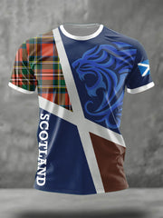 Men's Scotland Football Lover Printed T-shirt
