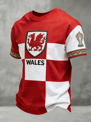 Men's Football-Themed Printed T-Shirt
