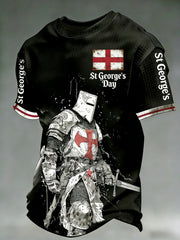 Men's St. George's Day Print Waffle T-Shirt