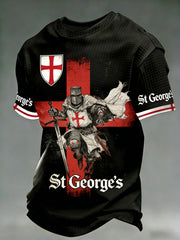 Men's St. George's Day Print Waffle T-Shirt
