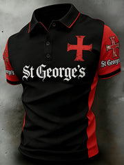 Men's St. George's Day Print Polo Shirt