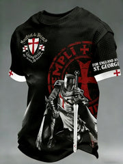 Men's St. George's Day Print Waffle T-Shirt
