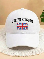 Unisex UK Flag Printed Hat