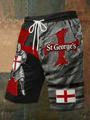 Men's St George's Day Casual Shorts