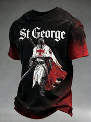 Men's St. George Day Distressed Print T-Shirt