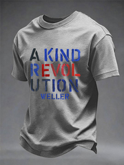 Men's UK Mods Music Lover imitation cotton short-sleeved T-shirt