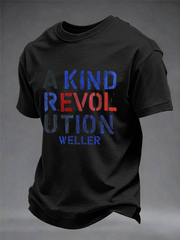 Men's UK Mods Music Lover imitation cotton short-sleeved T-shirt