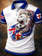 Retro British Football Fan-Style Casual Jersey
