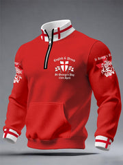 Men's St George's Day Waffle Sweatshirts