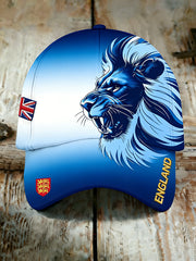 Retro British Football Fan Print Casual Hat