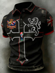 Retro British Football Fan Art Print Casual Jersey