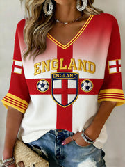 Retro British Football Fan-Style Casual Jersey