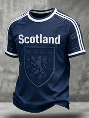 Men's Scotland Football Lover Printed T-shirt