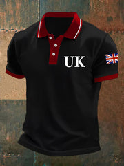 Men's Union Jack Casual Polo Shirt