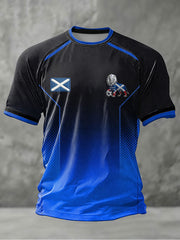 Men's UK Football Lover Scotland Printed short sleeve t-shirt