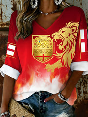 Retro British Football Fan-Style Casual Jersey