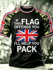 Men's THIS FLAG OFFENDS YOU I'LL HELP YOU PACK short sleeve t-shirt