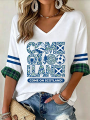 Women's UK Scotland Football Lover 2026 Printed Top