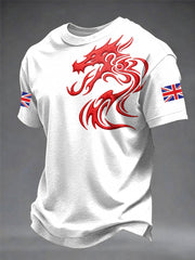 Men's Welsh Dragon Printed T-shirt