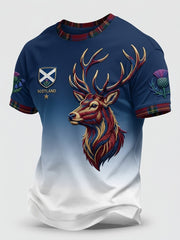 Men's Retro UK Scotland Football Lover 2026 Printed T-shirt