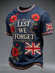 Men's Lest We Forget Printed T-shirt