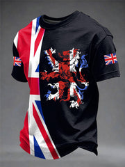 Men's British Style Printed T-shirt