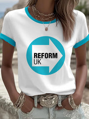 Women's Reform UK Printed Casual T-Shirt
