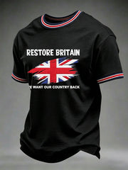 Men's Restore Britain Printed Casual T-Shirt