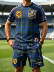 Men's Retro UK Scotland Football Lover 2026 Print Casual Set