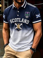 Men's Scotland Football Short Sleeve Shirt