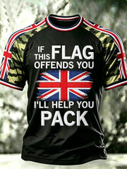 Men's IF THIS FLAG OFFENDS YOU I'LL HELP YOU PACK short sleeve t-shirt