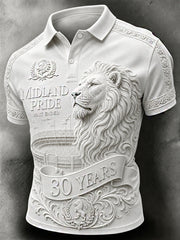 Men's Retro Football Fan Art Print Casual Jersey