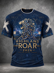 Men's Scotland Football Lover Printed T-shirt