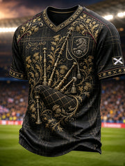 Men's Scotland Football V-neck T-shirt