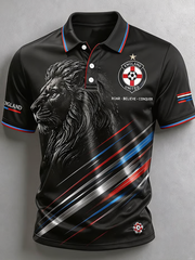 Men's UK Football Lover England Printed polo shirt